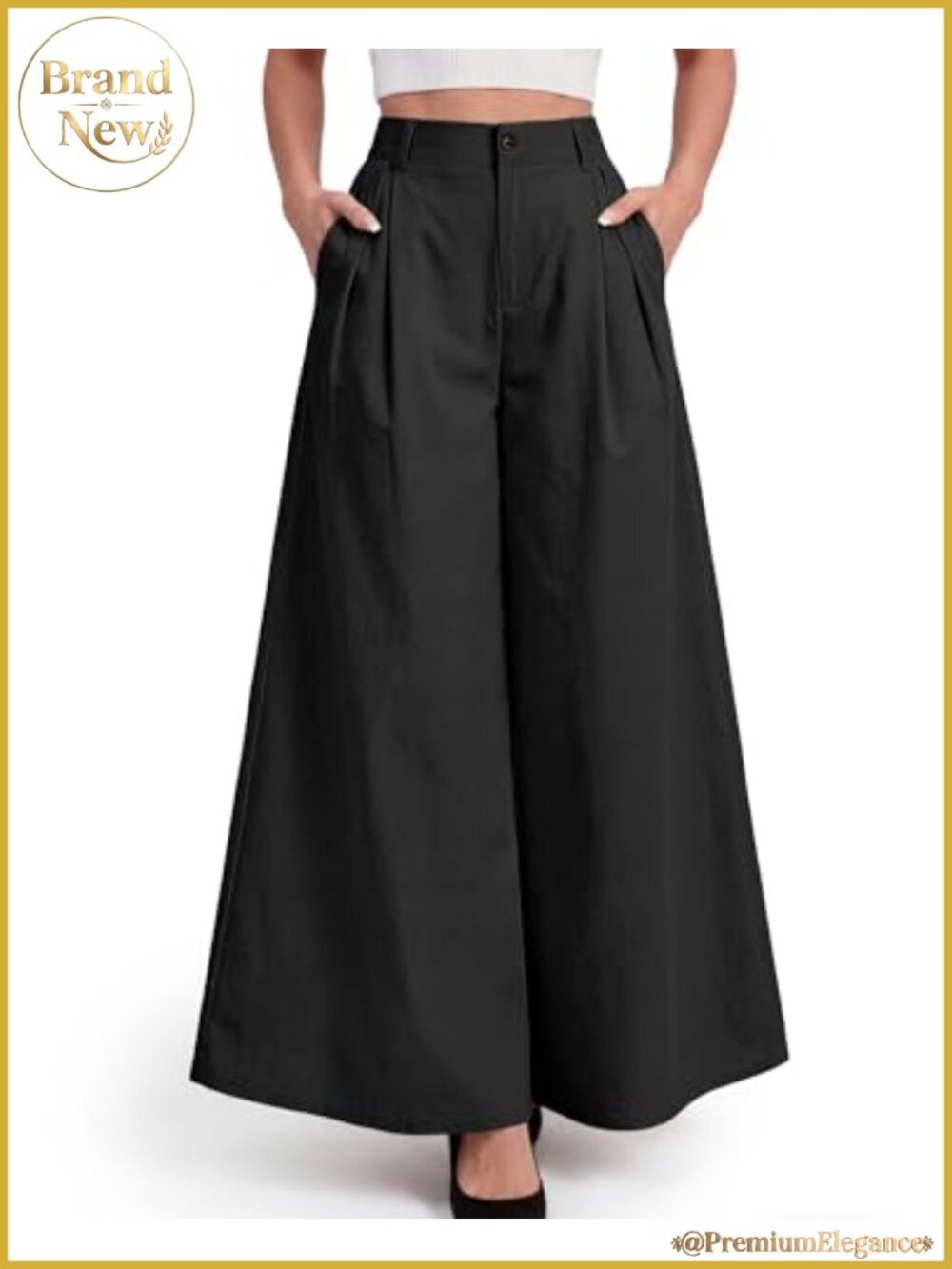 Wide Leg Palazzo Dress Pants High Waisted Business Casual